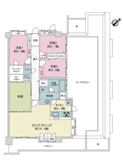 ライオンズガーデン西葛西第２の間取図