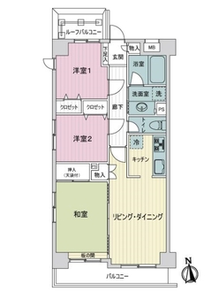 セザール蓮根の間取図