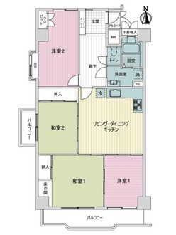 浄心ステーションビル北館の間取図