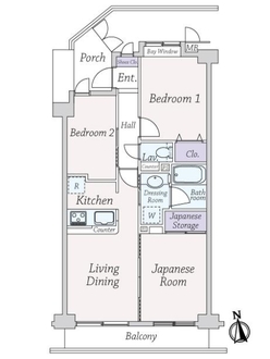 グランイーグル南砂町の間取図