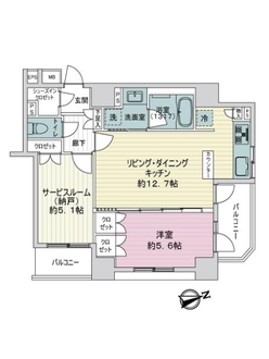 ＶＩＬＬＥＶＩＯ　ＫＡＳＡＩの間取図