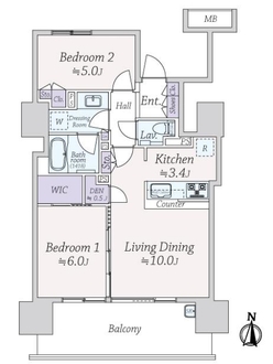 ザ・グランアルト錦糸町の間取図