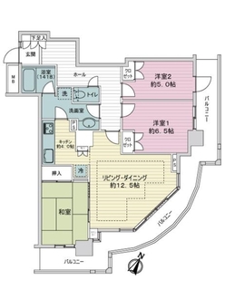 グランタワー調布国領ル・パサージュの間取図