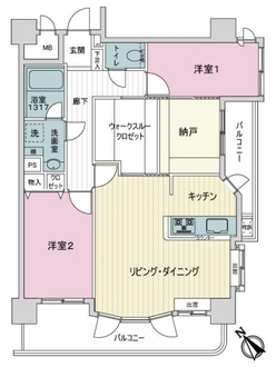 ライオンズシティ鶴舞の間取図