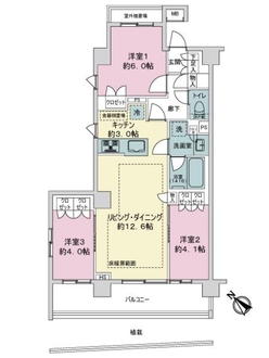 オープンレジデンシア横浜星川の間取図