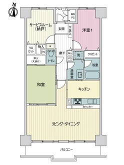 ライオンズプラザ大宮の間取図