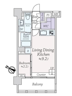 イクサージュ目黒の間取図