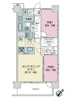 サンクレイドル東神奈川の間取図