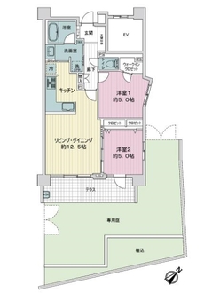 ライオンズ久が原オーセンティックハウスの間取図