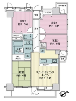 ダイアパレス西葛西２の間取図