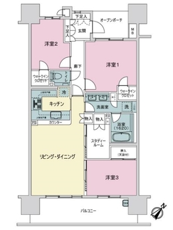東京フロントコートの間取図