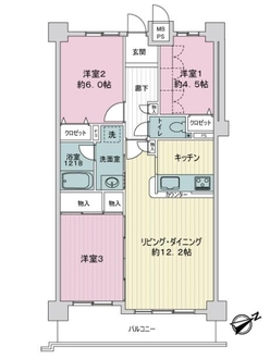 ライオンズマンション大府の間取図