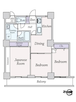 ツインタワー住利　住吉館の間取図