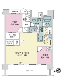 ウィル・リベール南砂の間取図
