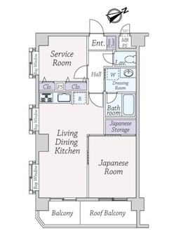 ライオンズマンション武蔵野第二の間取図