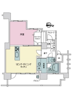 ディークラディア住吉リバーシーンの間取図