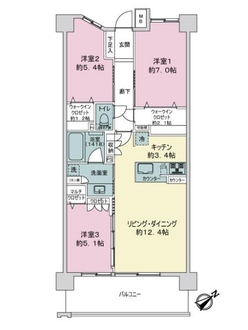 ザ・テラス戸塚グランターミナルの間取図