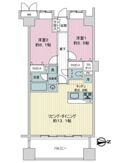 ｆｅｅｔｈ＃００１の間取図