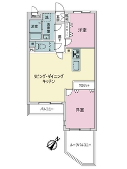 セザール宮前平の間取図