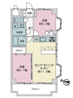 ライオンズマンション与野本町の間取図