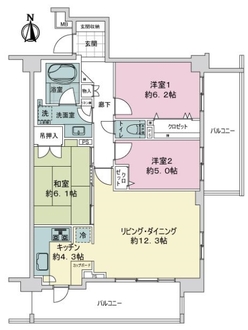 ライオンズテラス上板橋レジデンスの間取図