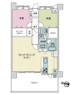グランフォーレ大橋東の間取図
