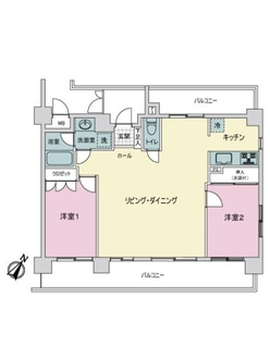パーク・エステート博多の間取図