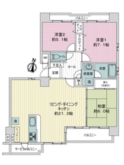 グレイス八田の間取図