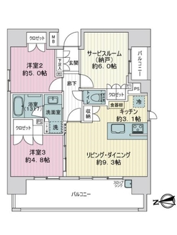 パレステージ町屋壱番館の間取図