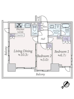アデニウム入谷ステーションファーストの間取図