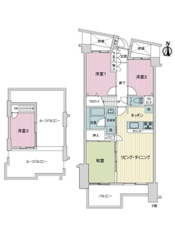 グランイーグル鶴ケ峰ヒルズの間取図