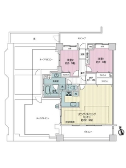 ライオンズマンション城北中央公園の間取図