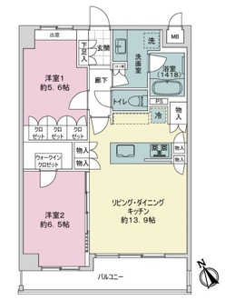 アンシア市川ザ・レジデンスの間取図