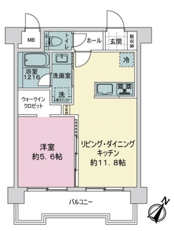 朝日プラザ博多の間取図