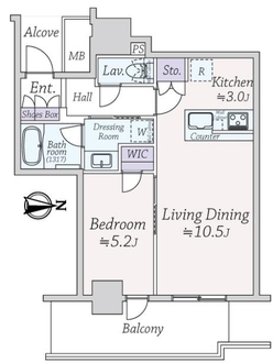 シエリアタワー大阪堀江の間取図