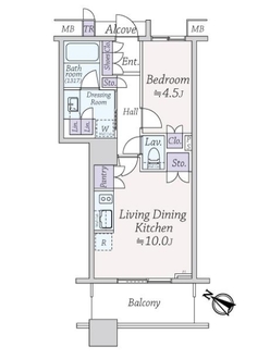 ブリリアマーレ有明タワー＆ガーデンの間取図