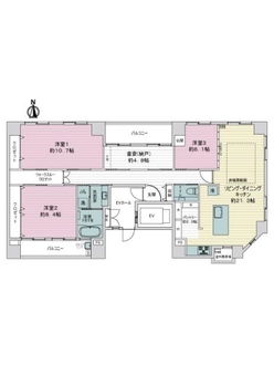 ＣｏＣｏ五条大宮の間取図