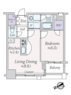 ファミール新宿グランスィートタワーの間取図