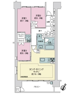 クリオ刈谷セントラルマークスの間取図