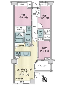 パークホームズ落合南長崎の間取図