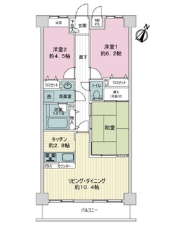 ライオンズガーデン習志野の間取図