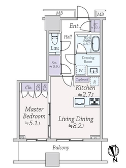 ＷＯＲＬＤ　ＴＯＷＥＲ　ＲＥＳＩＤＥＮＣＥの間取図