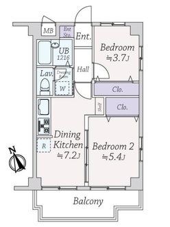 ライオンズマンション調布国領の間取図