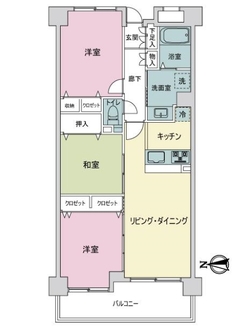 溝の口北パーク・ホームズの間取図