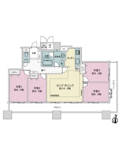 ライオンズタワー千種の間取図