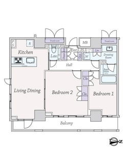 ザ・パークハウス小石川後楽園の間取図