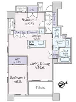 ソルフィエスタ亀戸の間取図