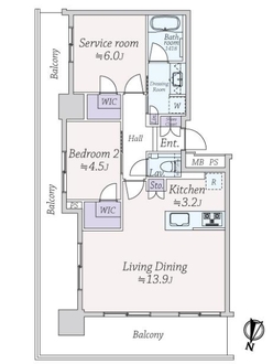 アルファグランデ千桜タワーの間取図