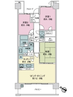 リライズガーデン西新井スカイレジデンスの間取図