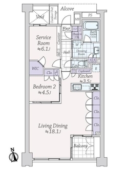 ライオンズ外苑の杜の間取図